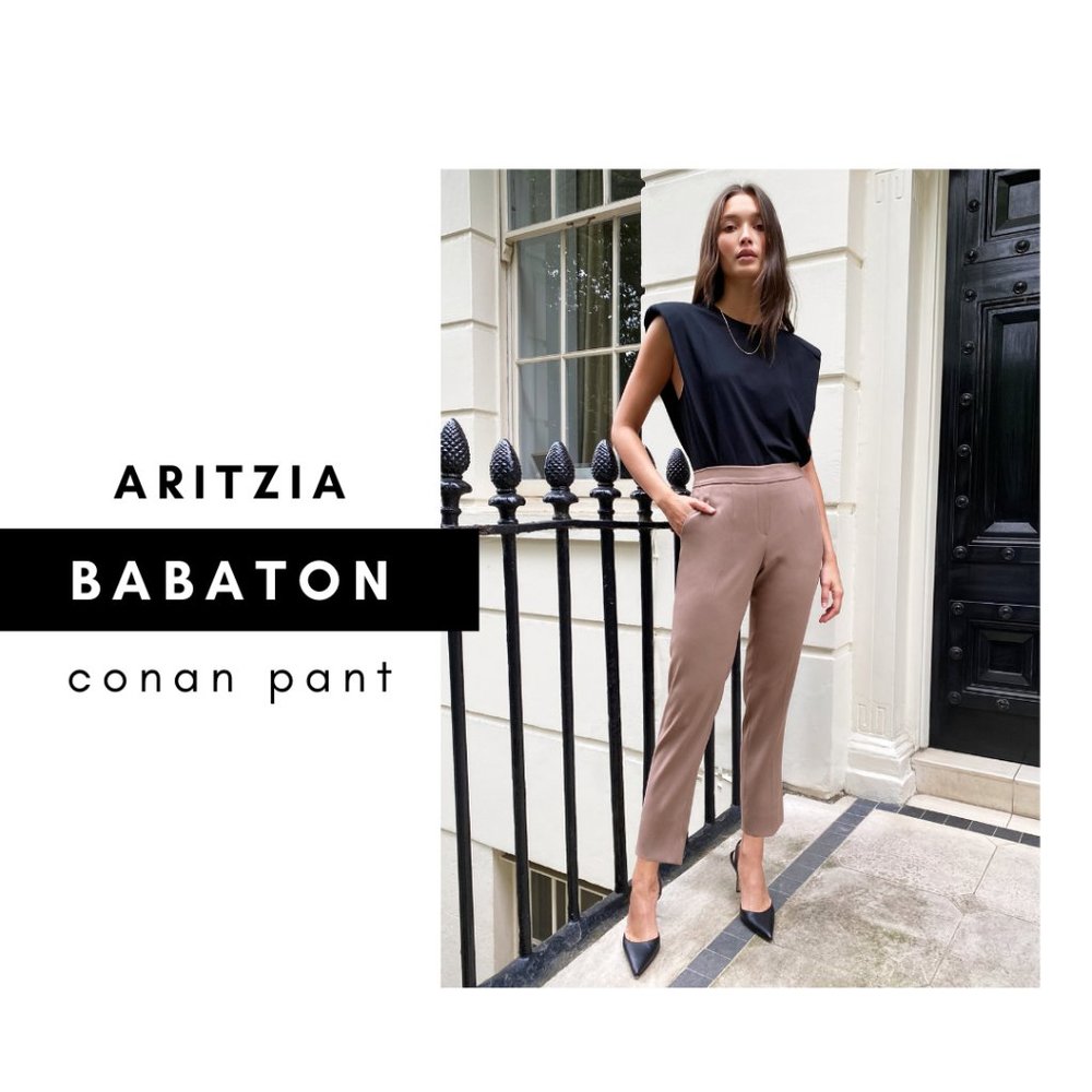 Aritzia Babaton Conan Cropped Slim-Fit Dress Pant